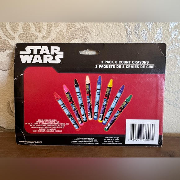 Star Wars The Force Awakens 3 Pack 8-Count Crayons - Picture 5 of 6